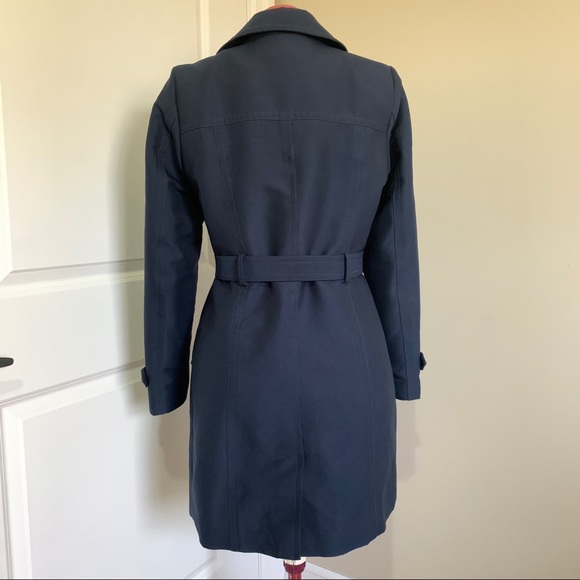 Navy blue trench coat - Picture 2 of 5
